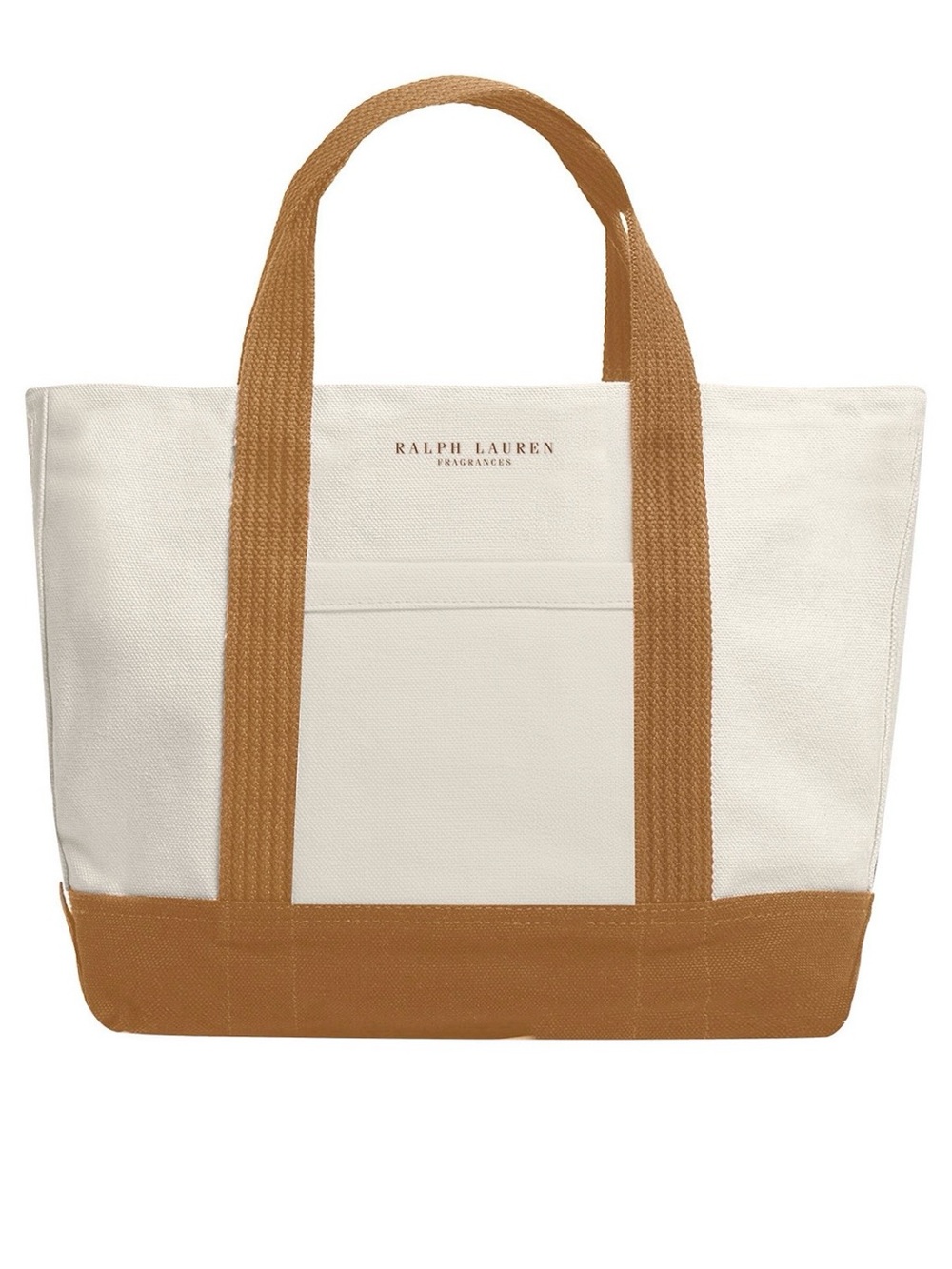 Ralph Lauren GWP Cream Canvas Tote with Tan Straps